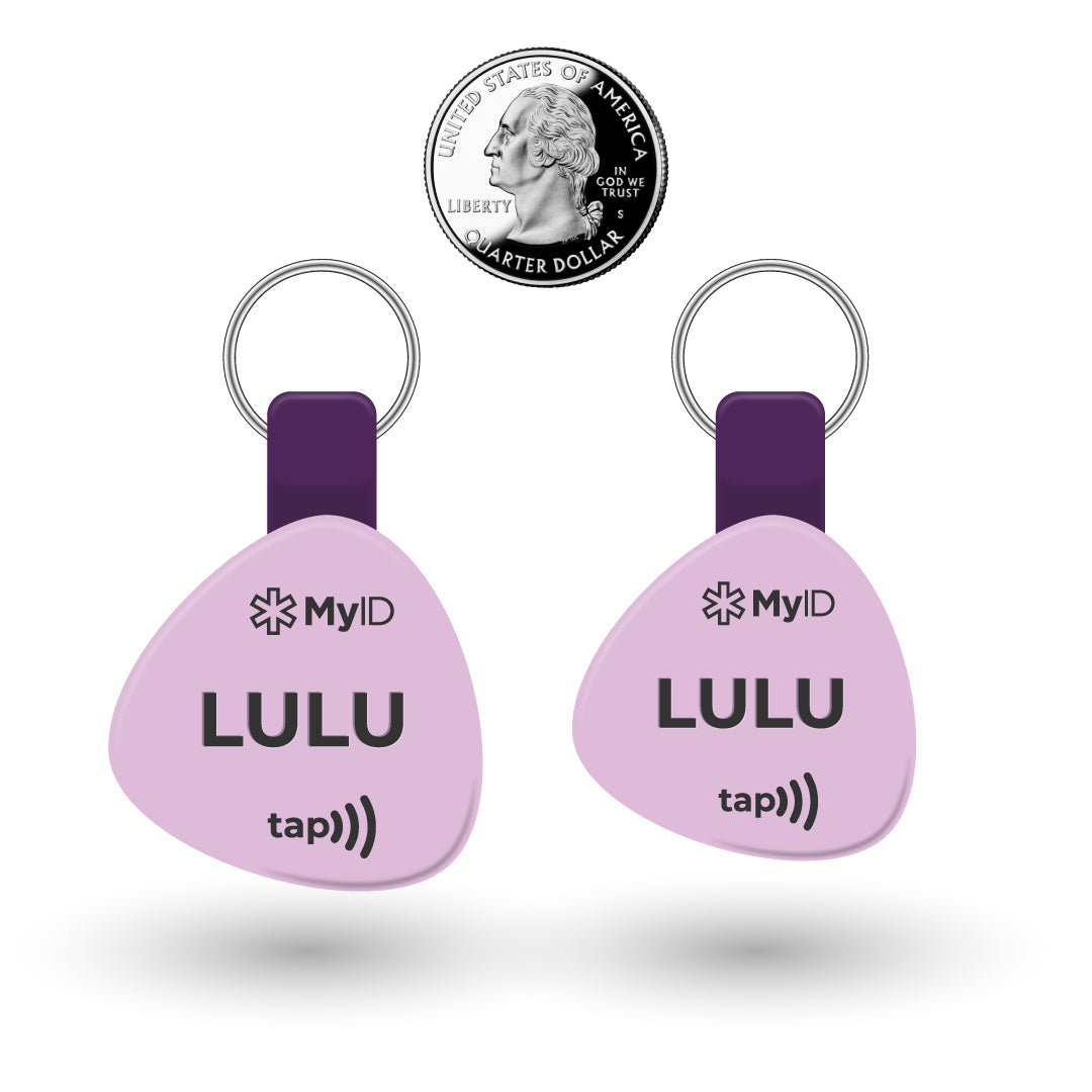 PetID Tag Light Purple