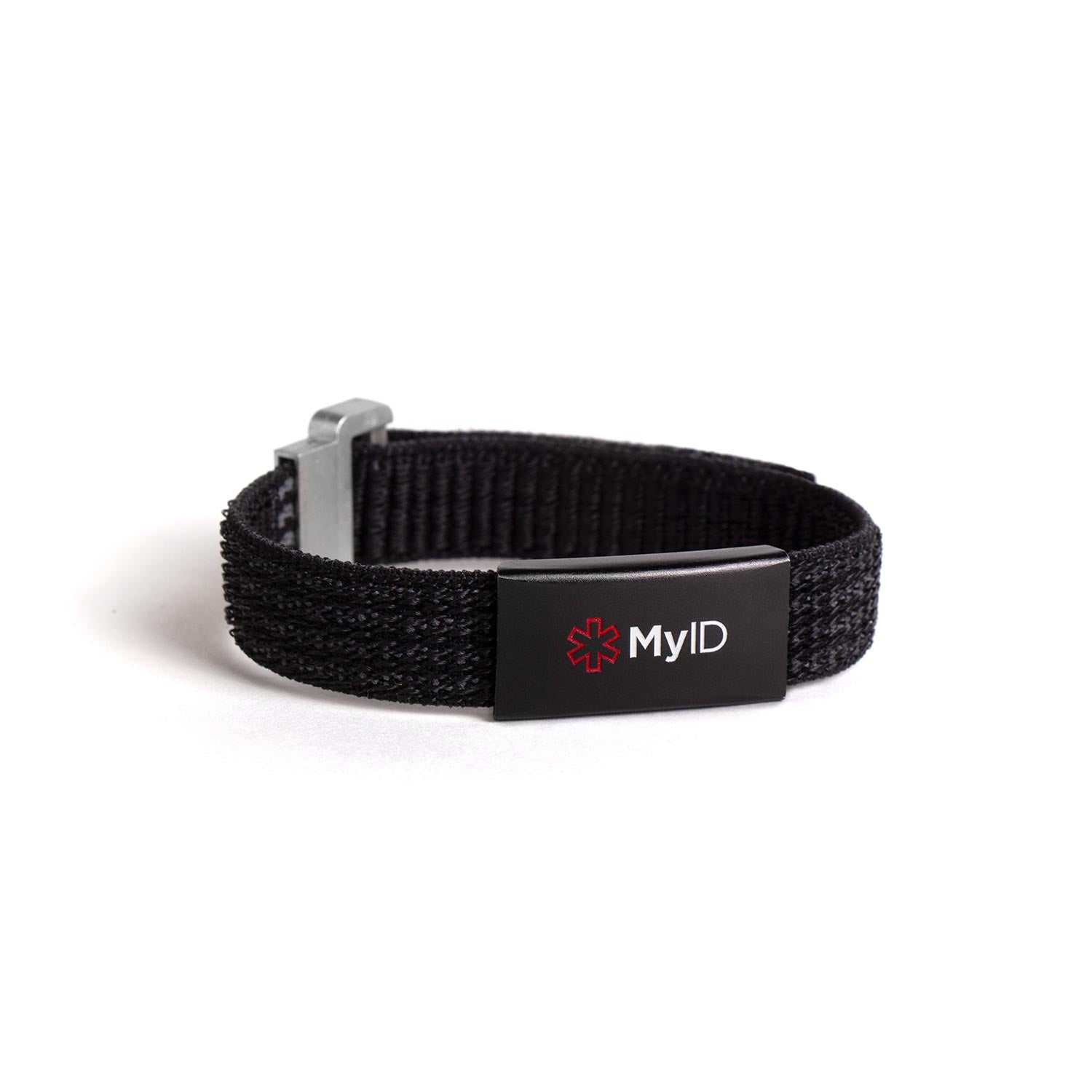 MyID Flex Nylon Medical ID Bracelet Black