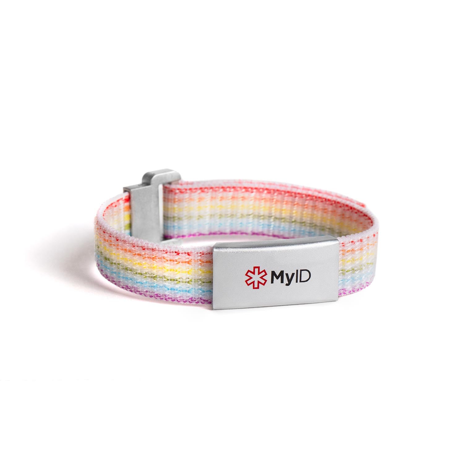 MyID Flex Nylon Medical ID Bracelet Rainbow