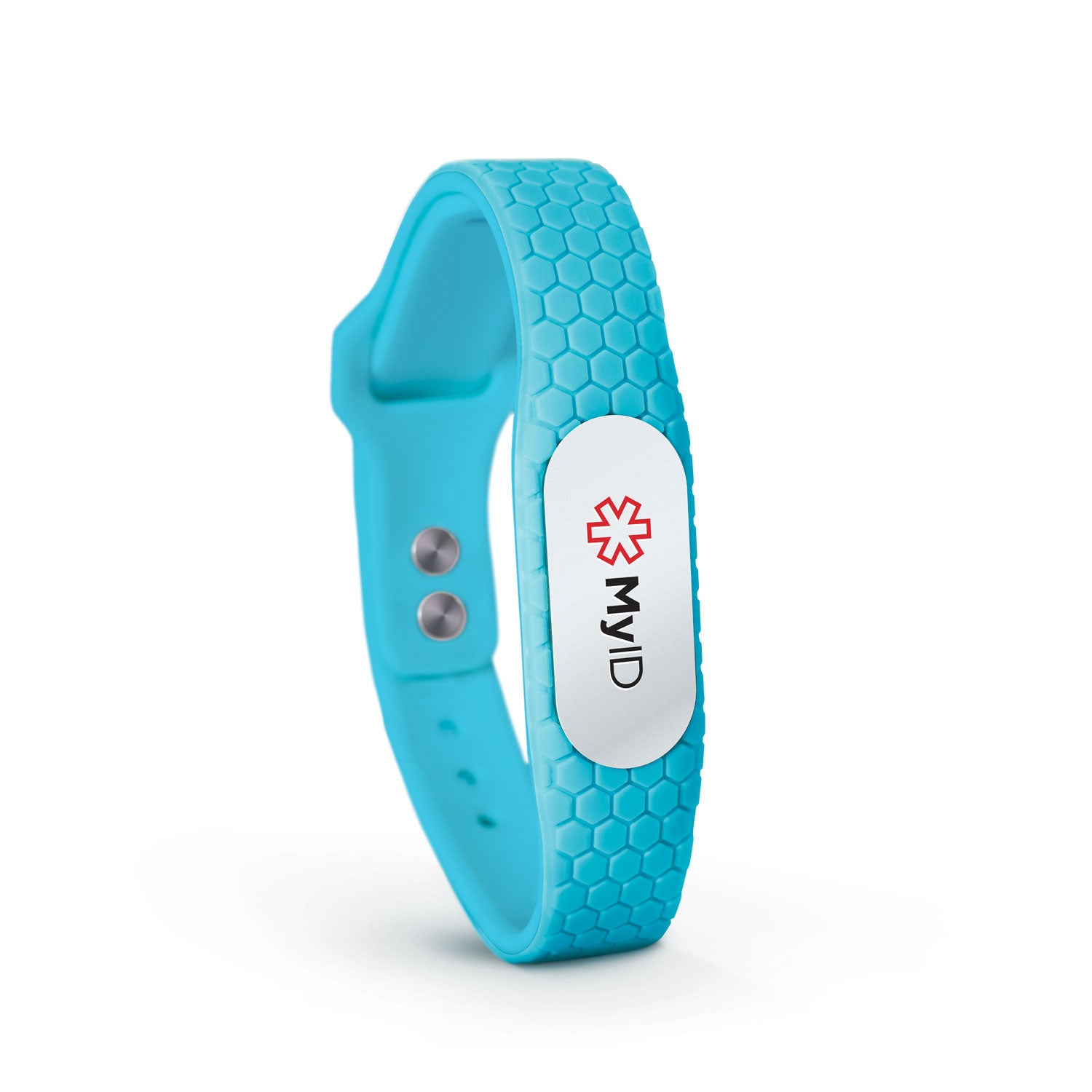 MyID Hive Medical ID Bracelet Neon Blue