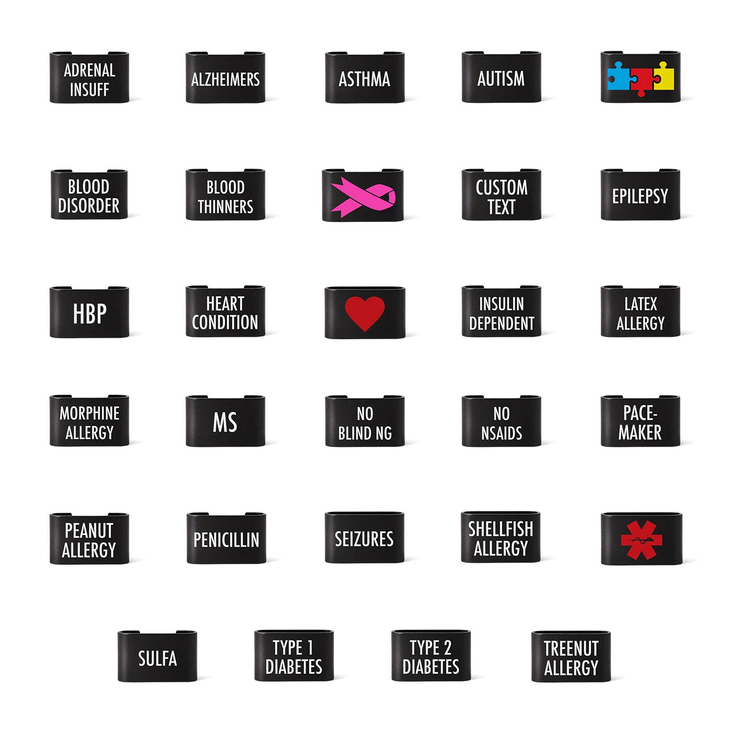 MyID Black Condition Sliders for Sport & Hive