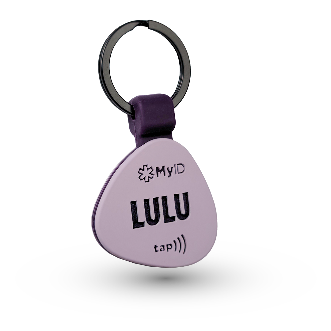 PetID Tag Light Purple