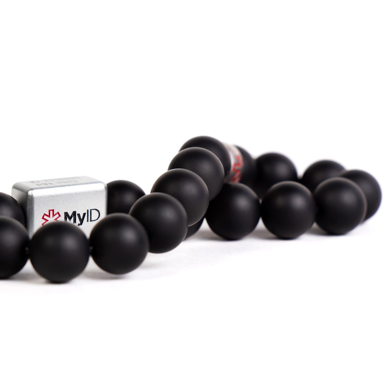 Black Agate Medical ID Bracelet