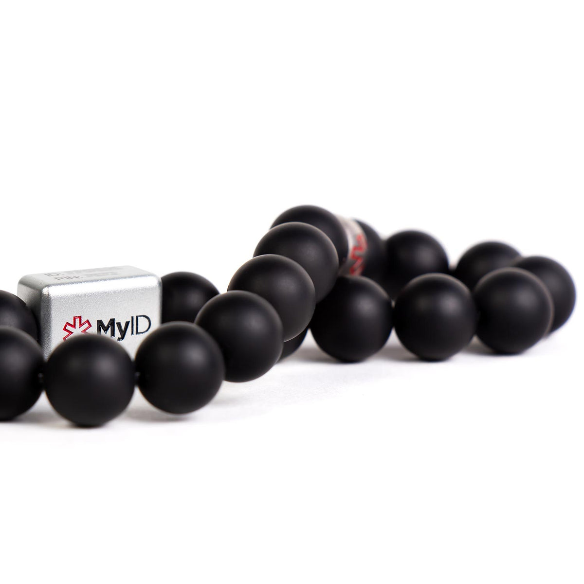 Black Agate Medical ID Bracelet