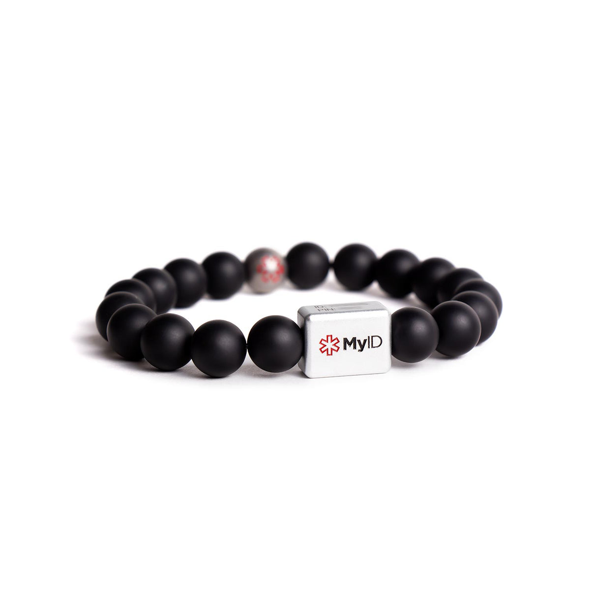Black Agate Medical ID Bracelet