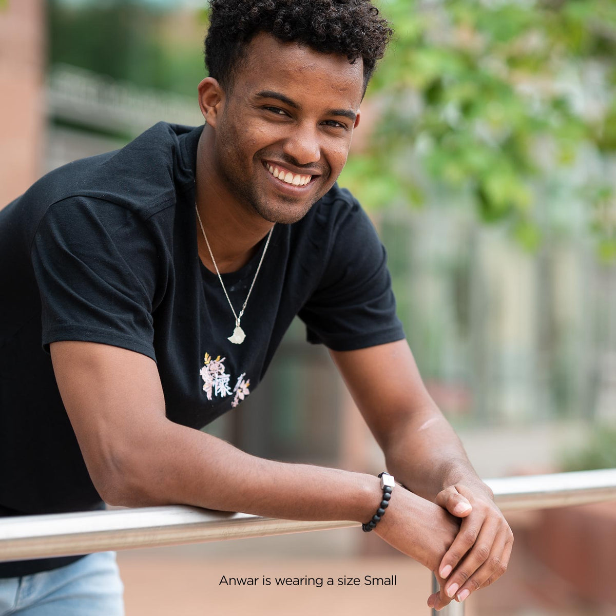 Black Agate Medical ID Bracelet