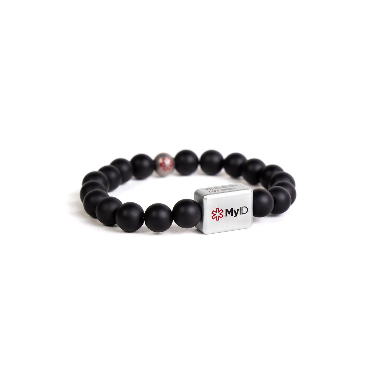 Black Agate Medical ID Bracelet