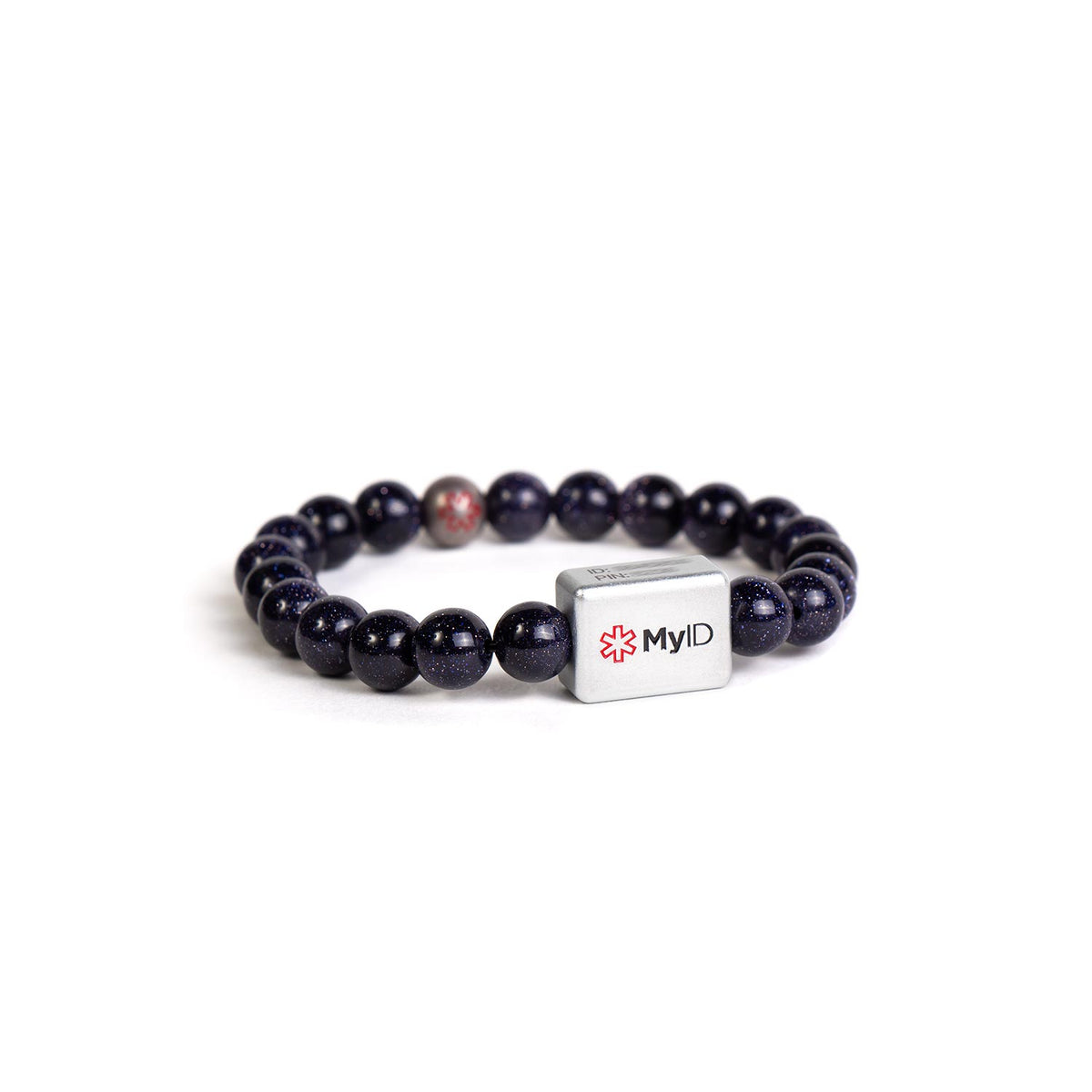 Blue Goldstone Medical ID Bracelet