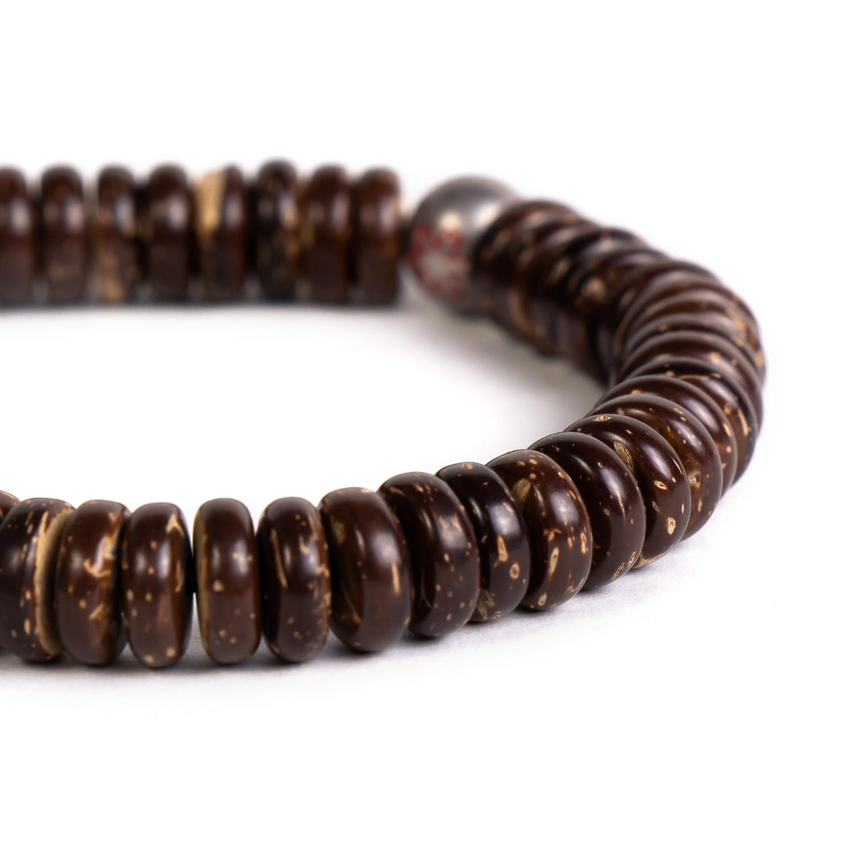 Coconut Shell Medical ID Bracelet
