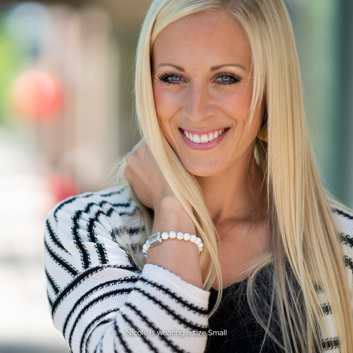 Howlite Medical ID Bracelet