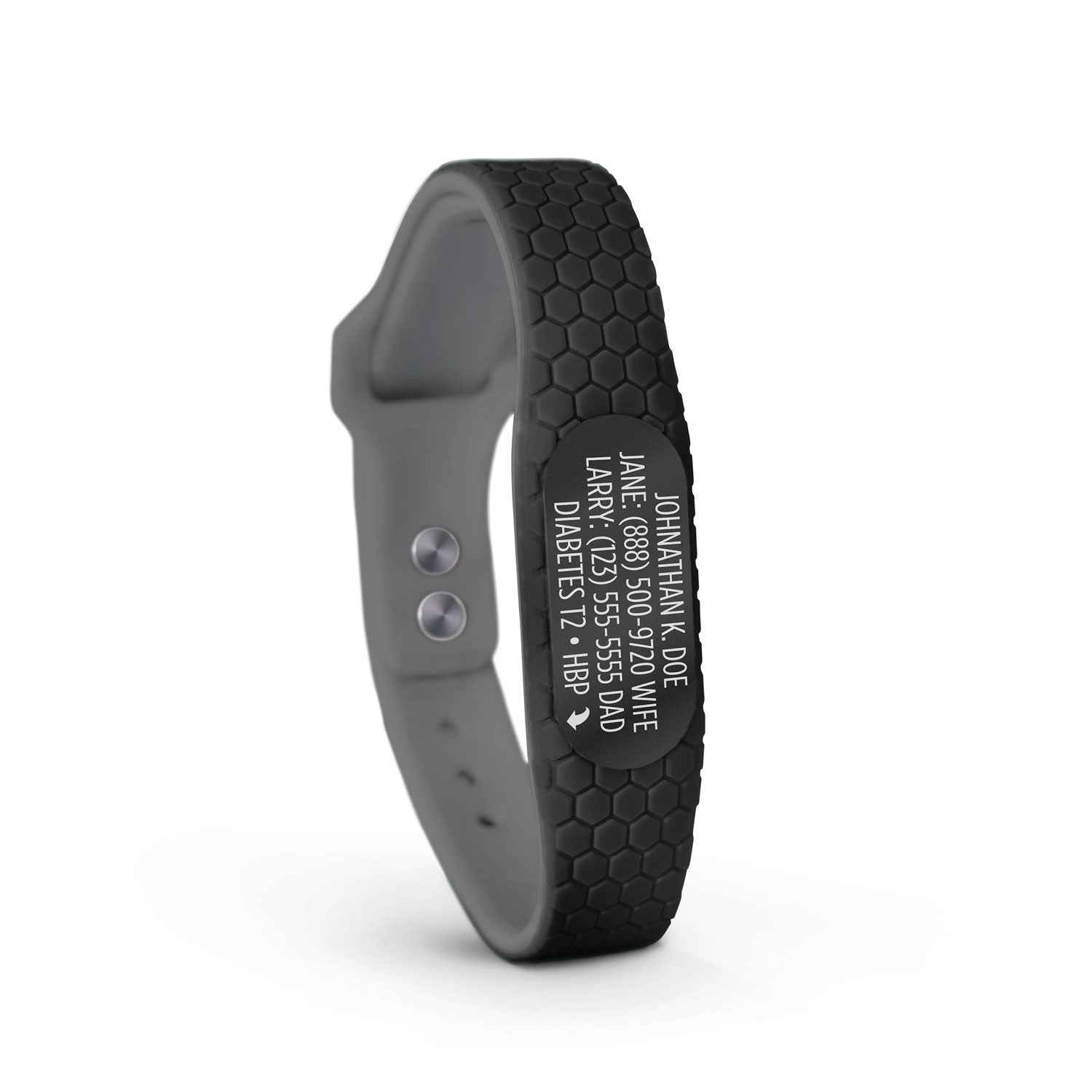 MyID Hive Medical ID Bracelet Black