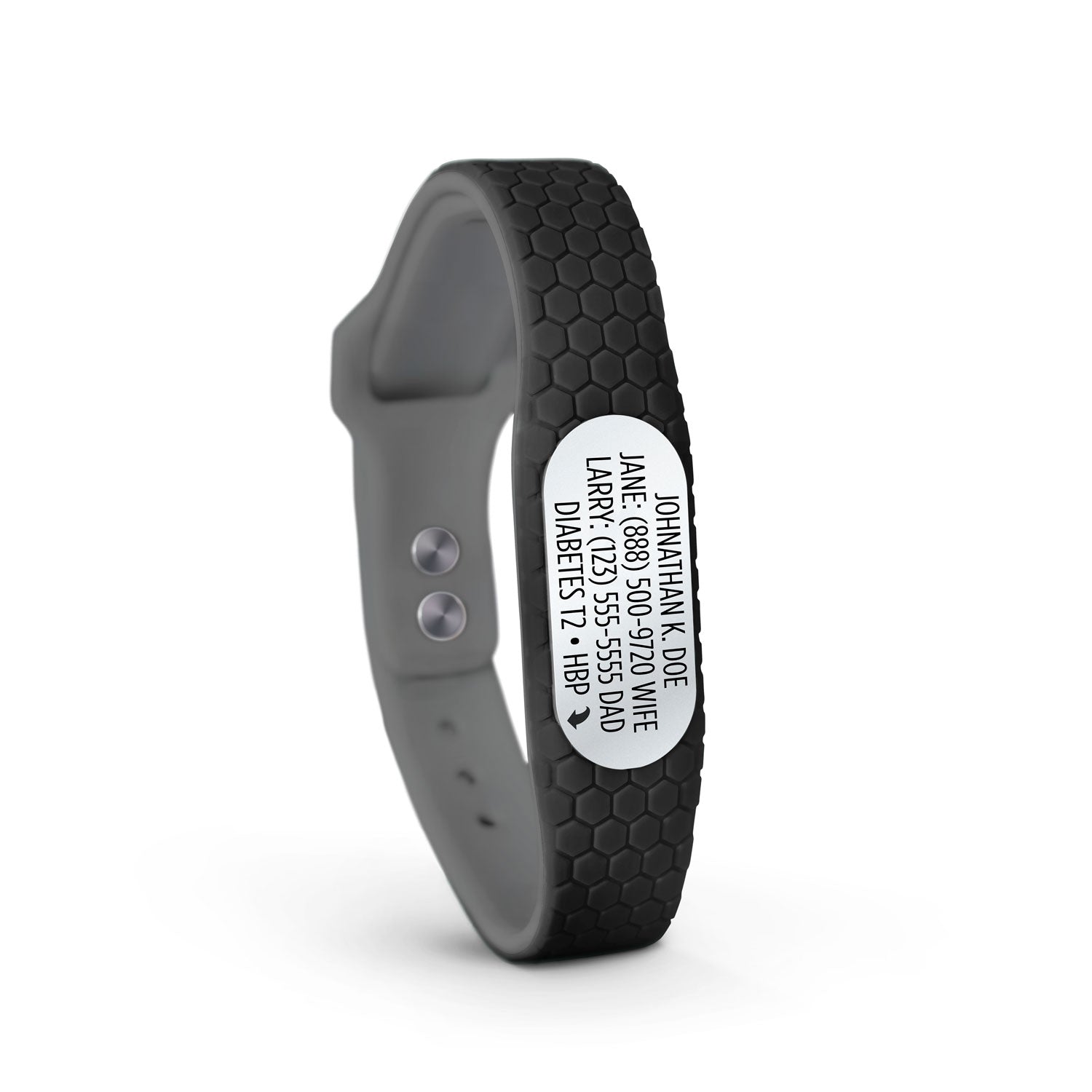 MyID Hive Medical ID Bracelet Black