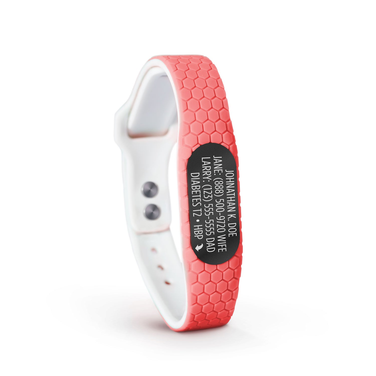 MyID Hive Medical ID Bracelet Coral