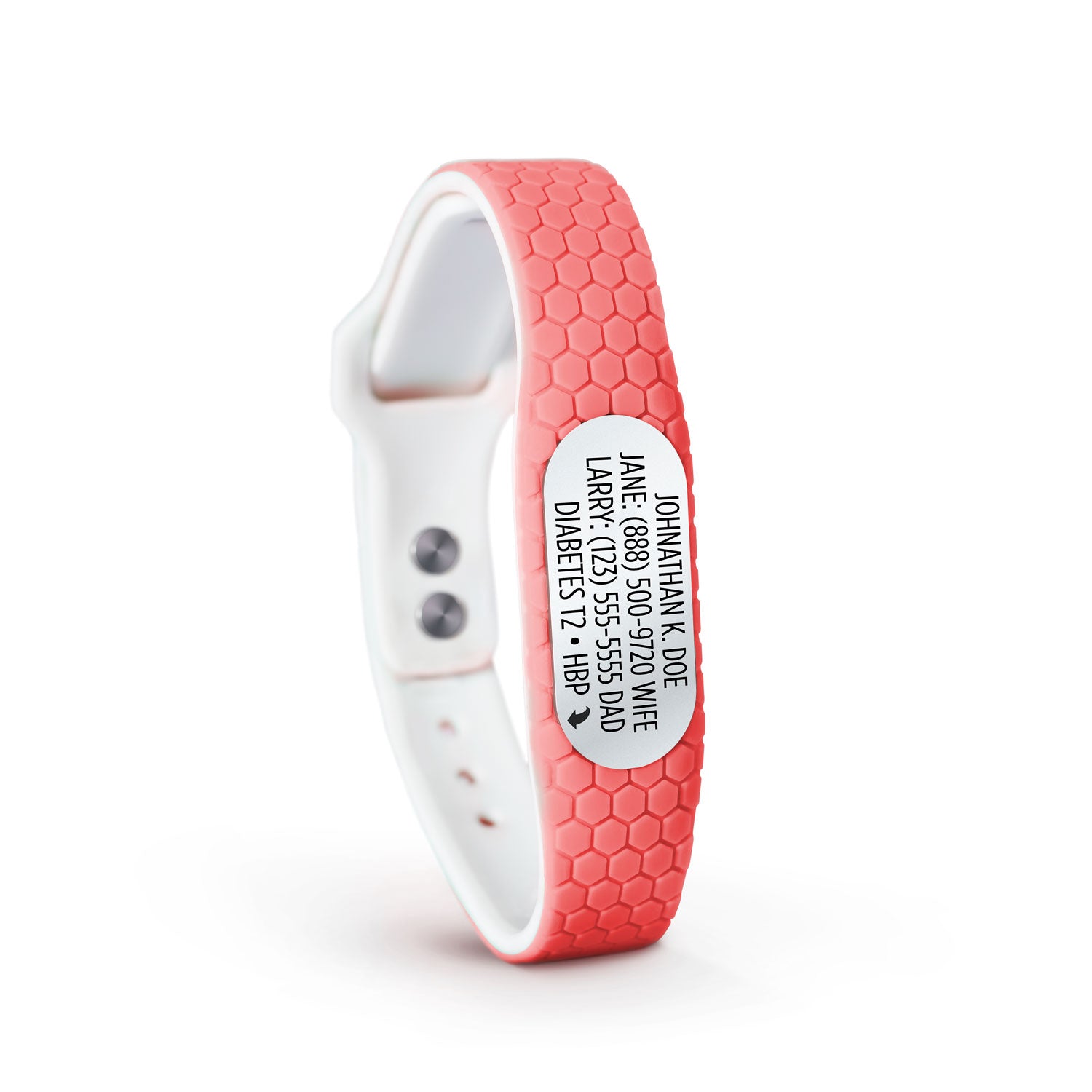 MyID Hive Medical ID Bracelet Coral