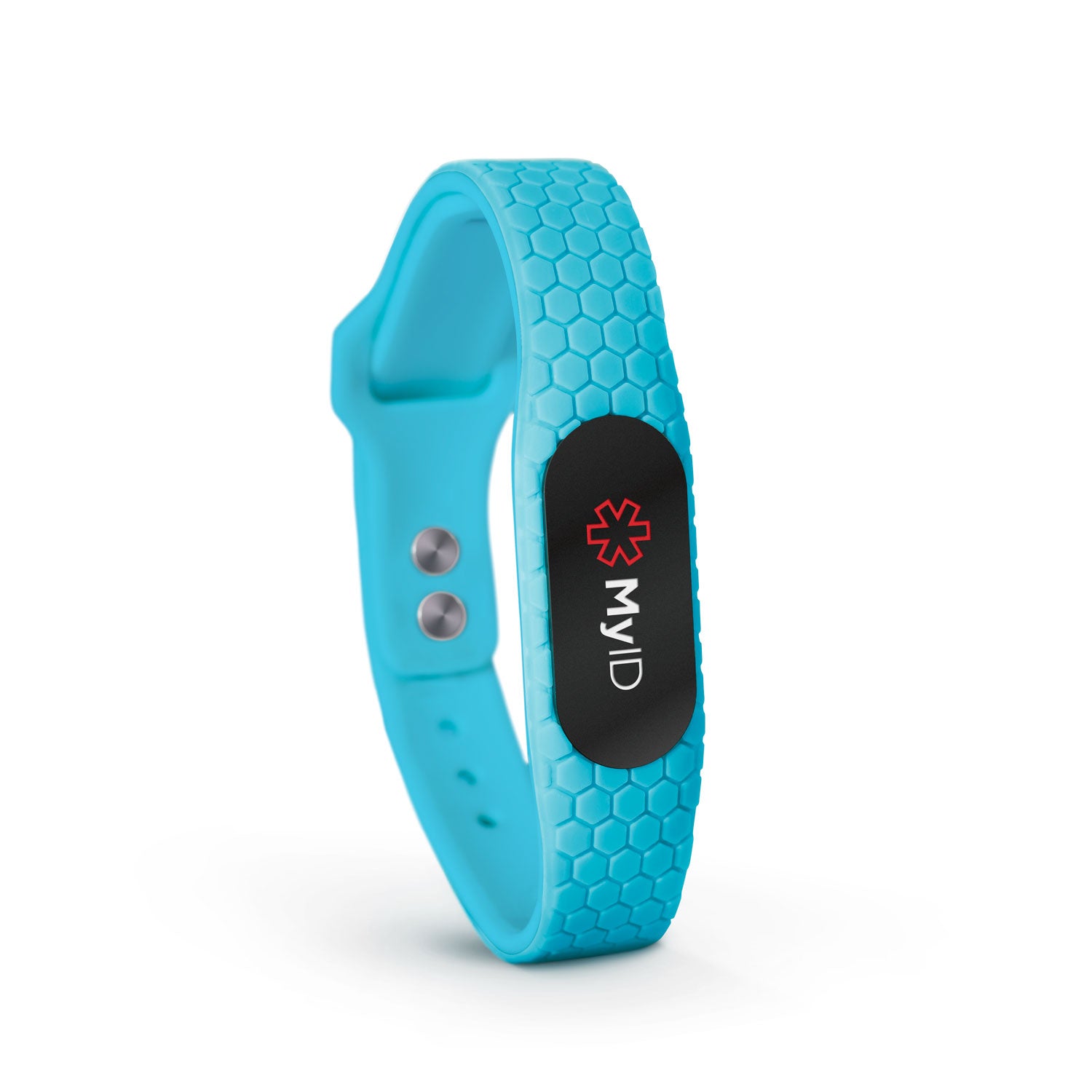 MyID Hive Medical ID Bracelet Neon Blue