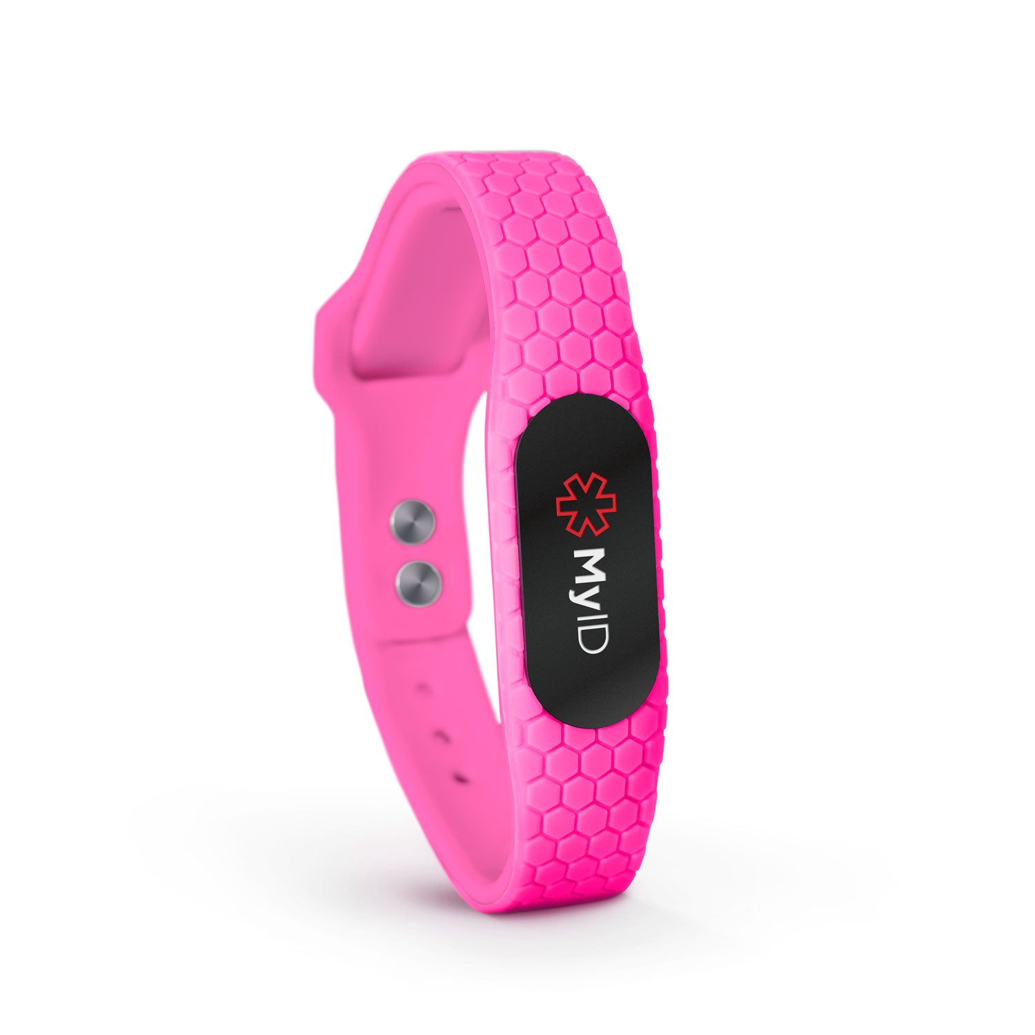 MyID Hive Medical ID Bracelet Neon Pink