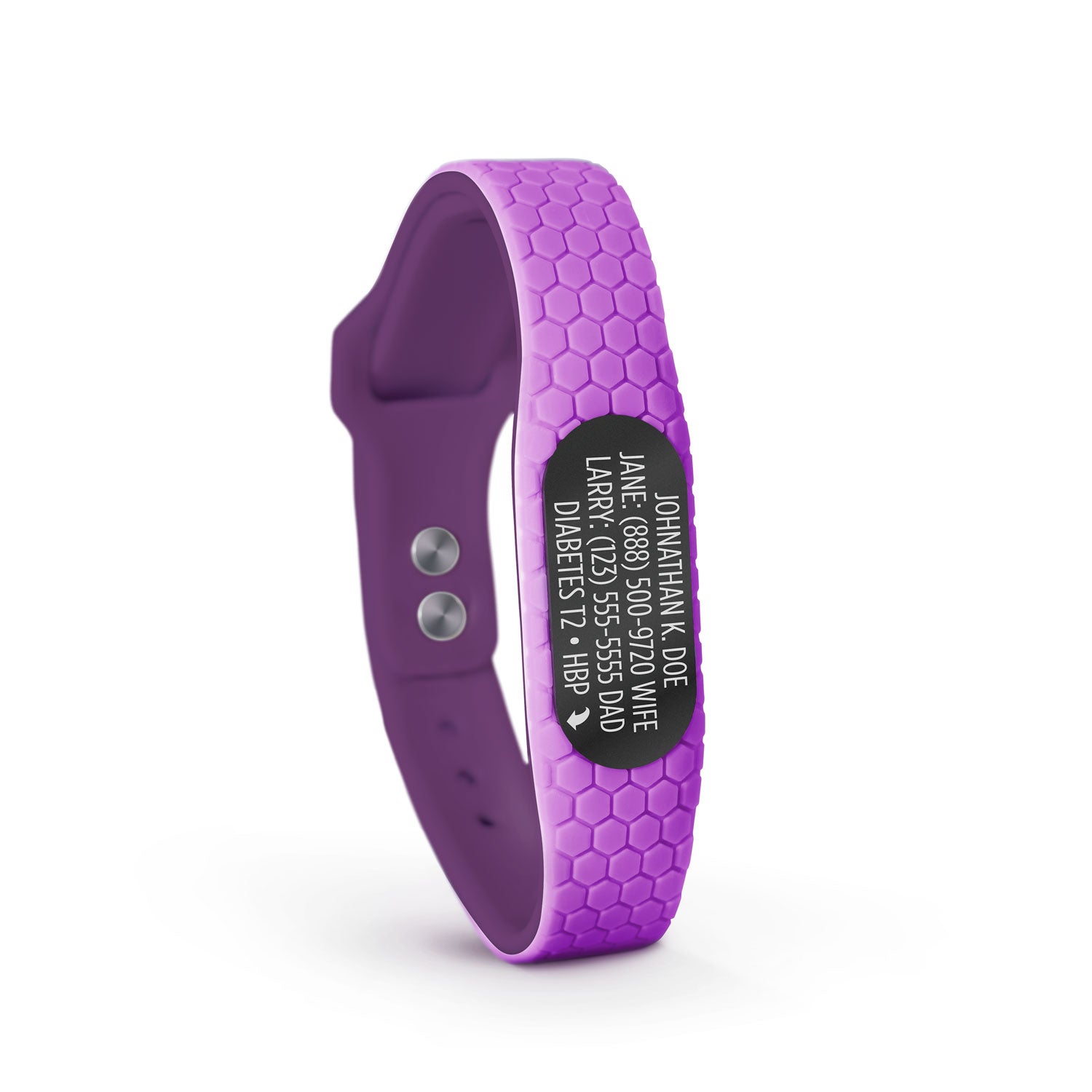 MyID Hive Medical ID Bracelet Purple