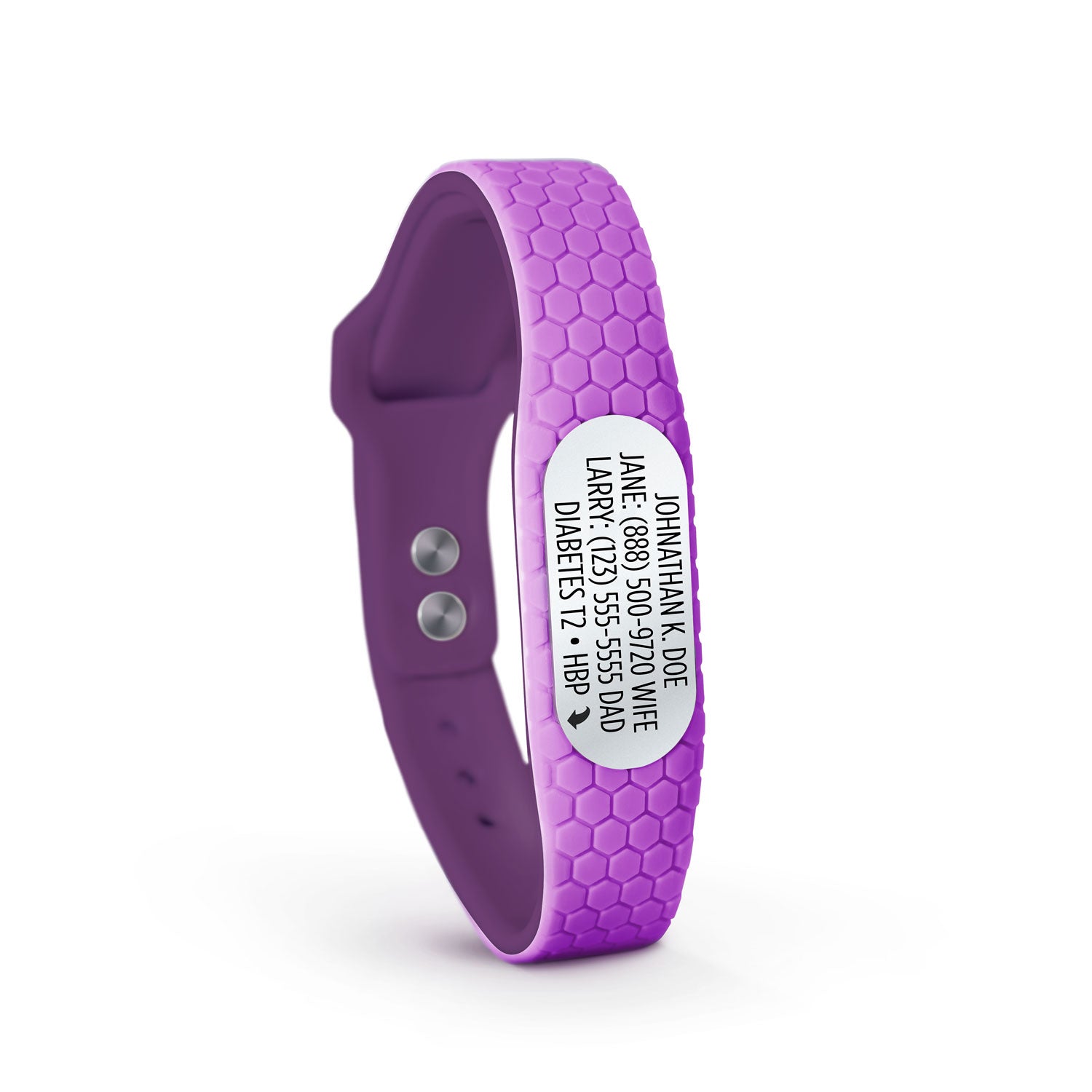 MyID Hive Medical ID Bracelet Purple
