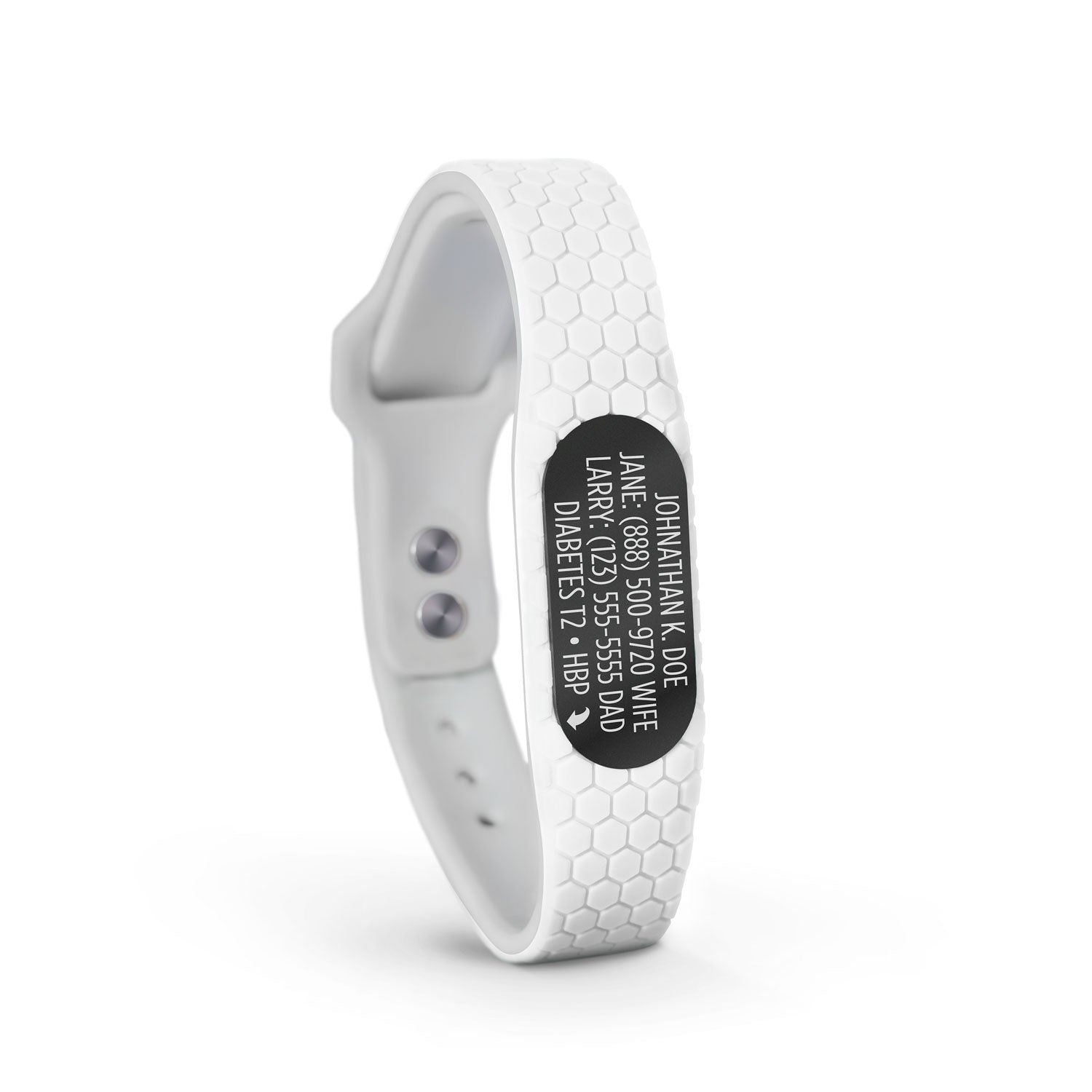 MyID Hive Medical ID Bracelet White