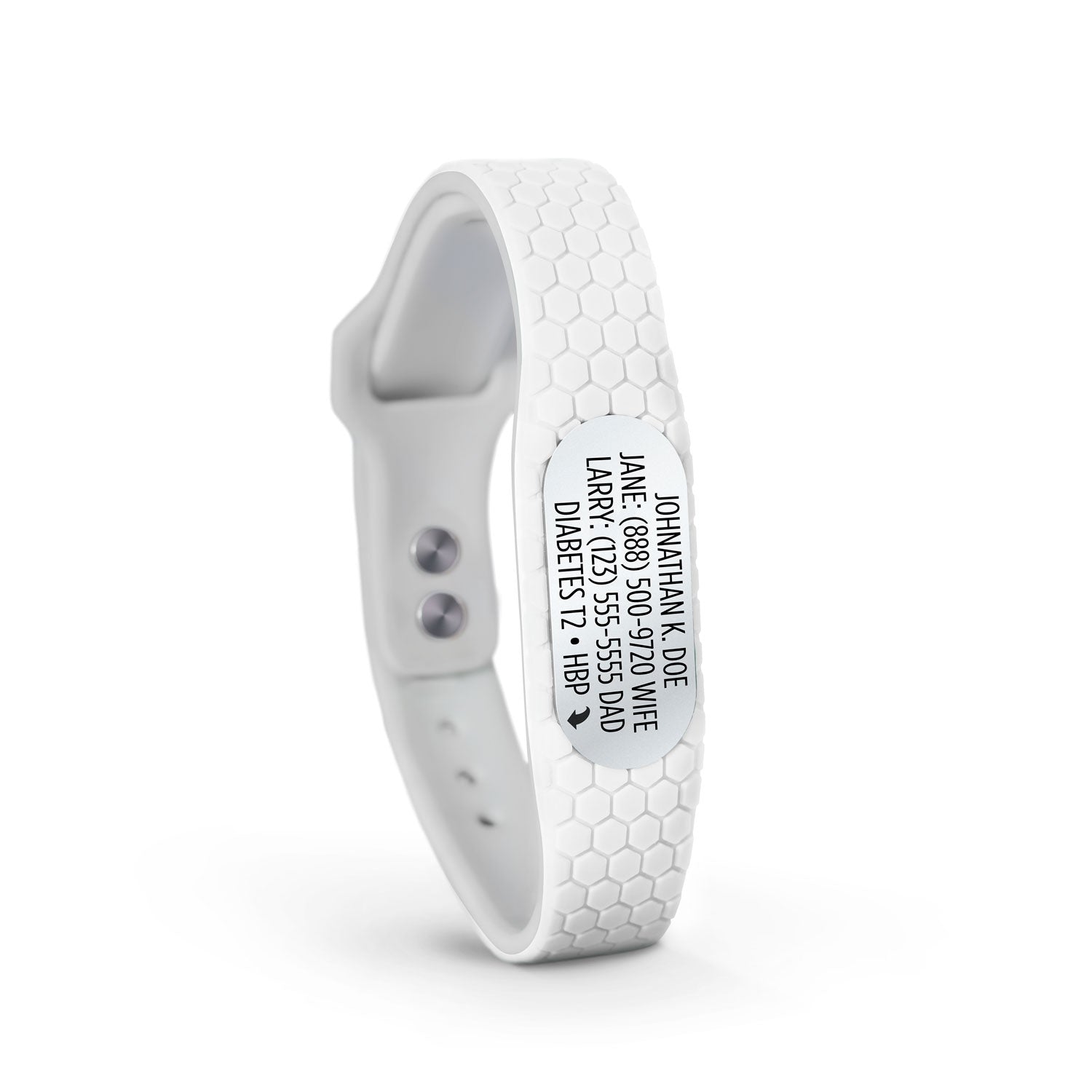 MyID Hive Medical ID Bracelet White