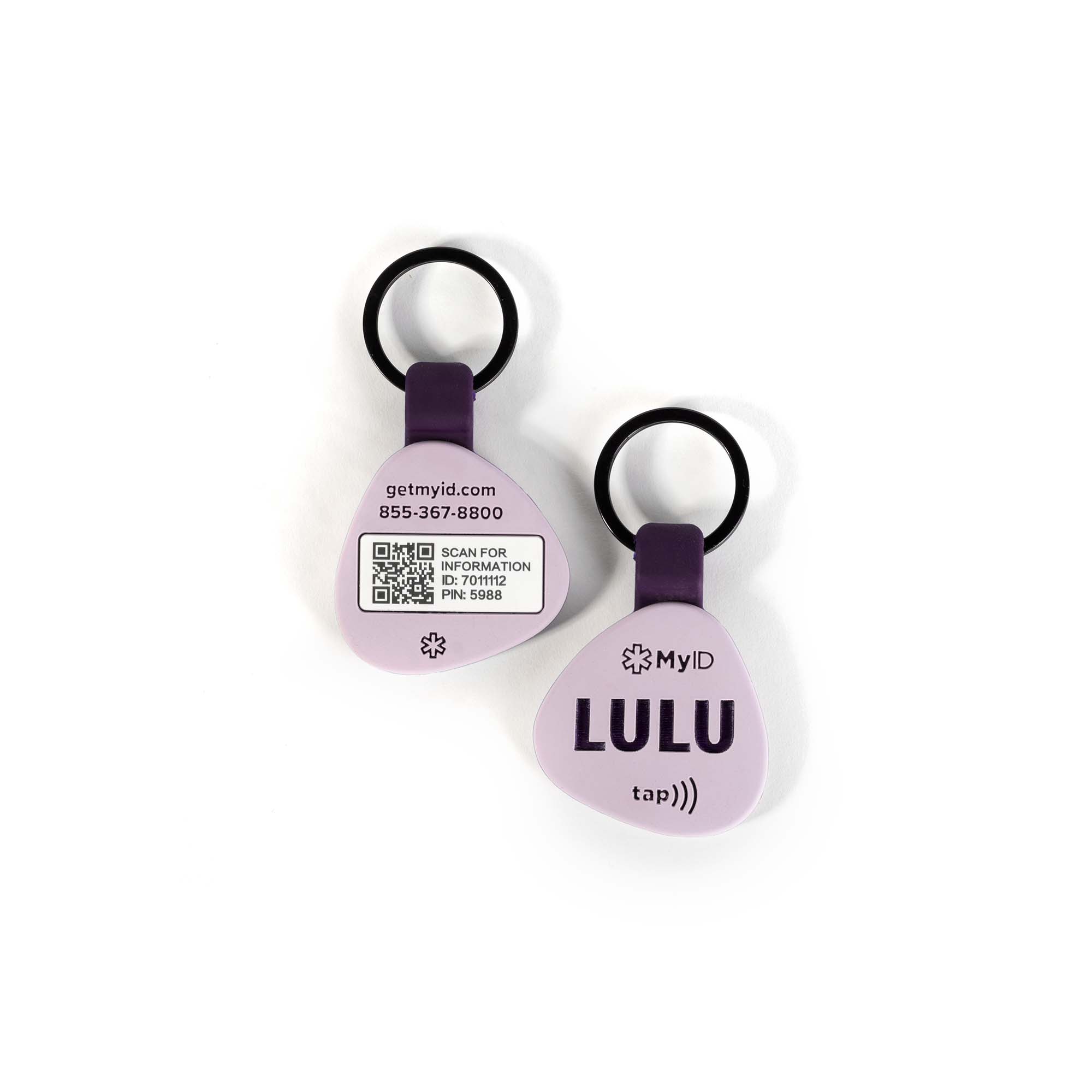 PetID Tag Light Purple