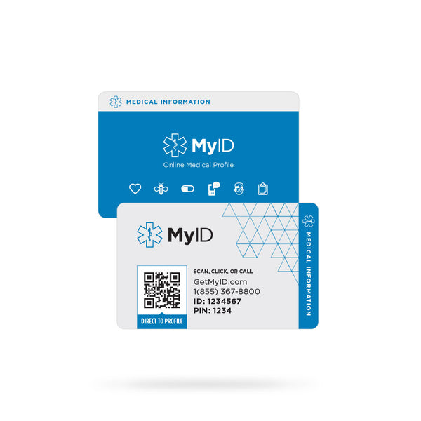 myhartt.id出品　カード Medical ID Wallet Card | Medical Card | Emergency Card