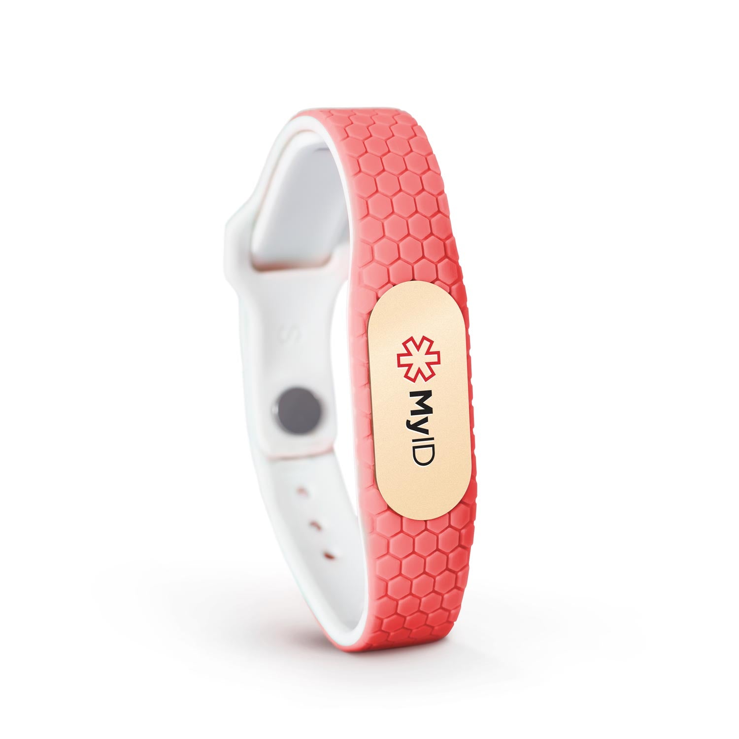 MyID Hive Medical ID Bracelet Coral