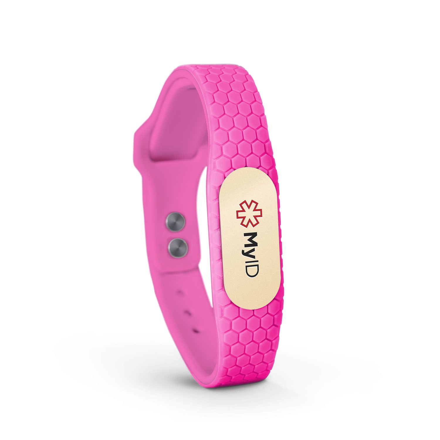 MyID Hive Medical ID Bracelet Neon Pink