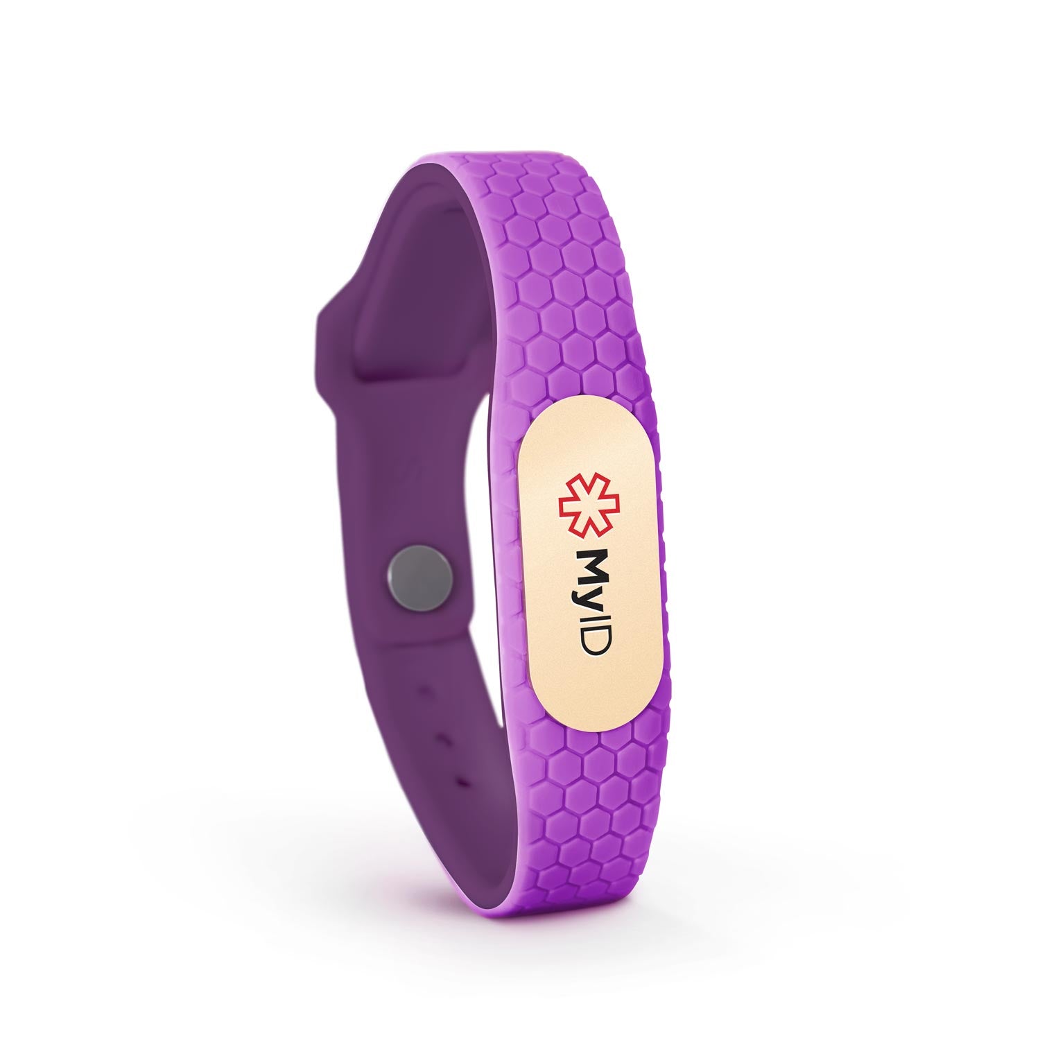 MyID Hive Medical ID Bracelet Purple