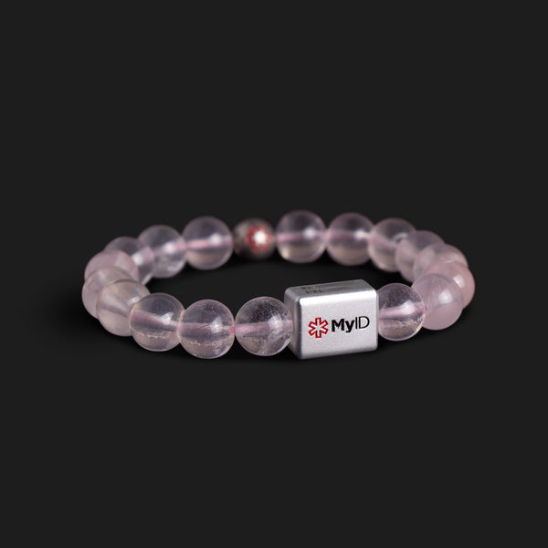 Natural Rose Quartz Bracelet for Love and Healing - 4mm Beads