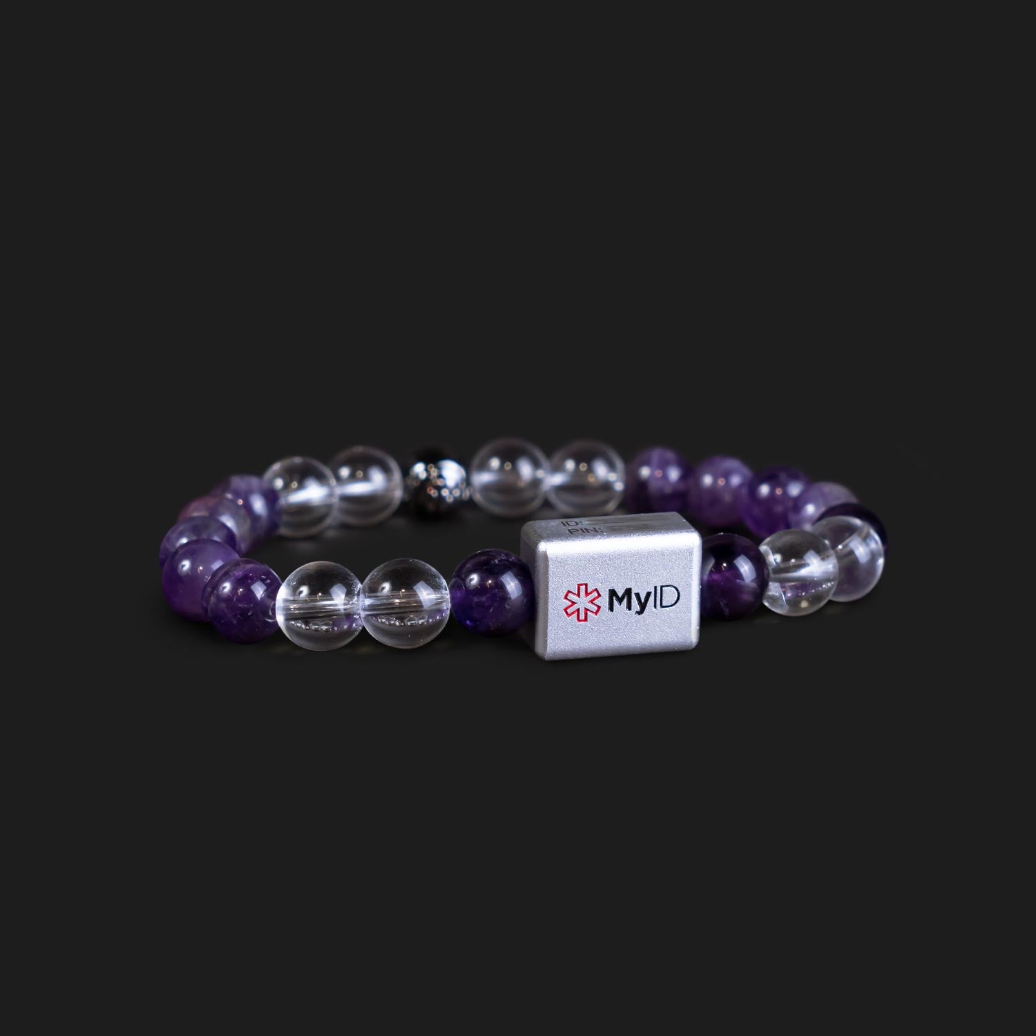 Amethyst + Aurora Clear Quartz Stone